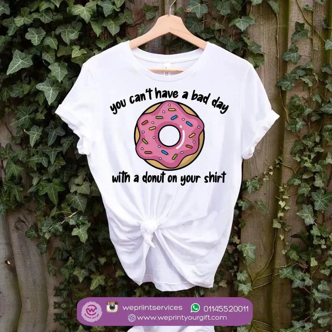 Half sleeve T-shirt- Donuts