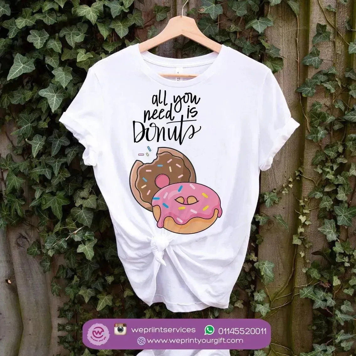 Half sleeve T-shirt- Donuts