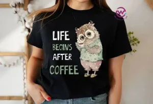 Half sleeve T-shirt- Owl-A