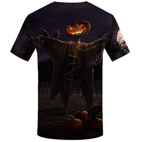 Halloween T shirts Men Pumpkin T-shirts 3d Gothic Tshirts Cool Cosplay T-shirts Graphic Ghost Shirt Print Short Sleeve T shirts