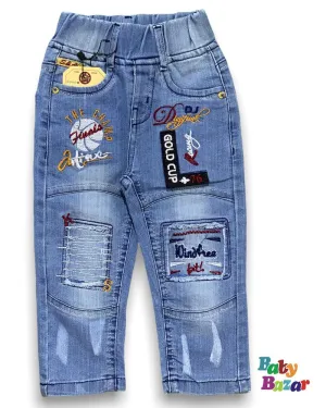 Imported Baby Boy Stylish Pant In Blue Color GOLDCUP