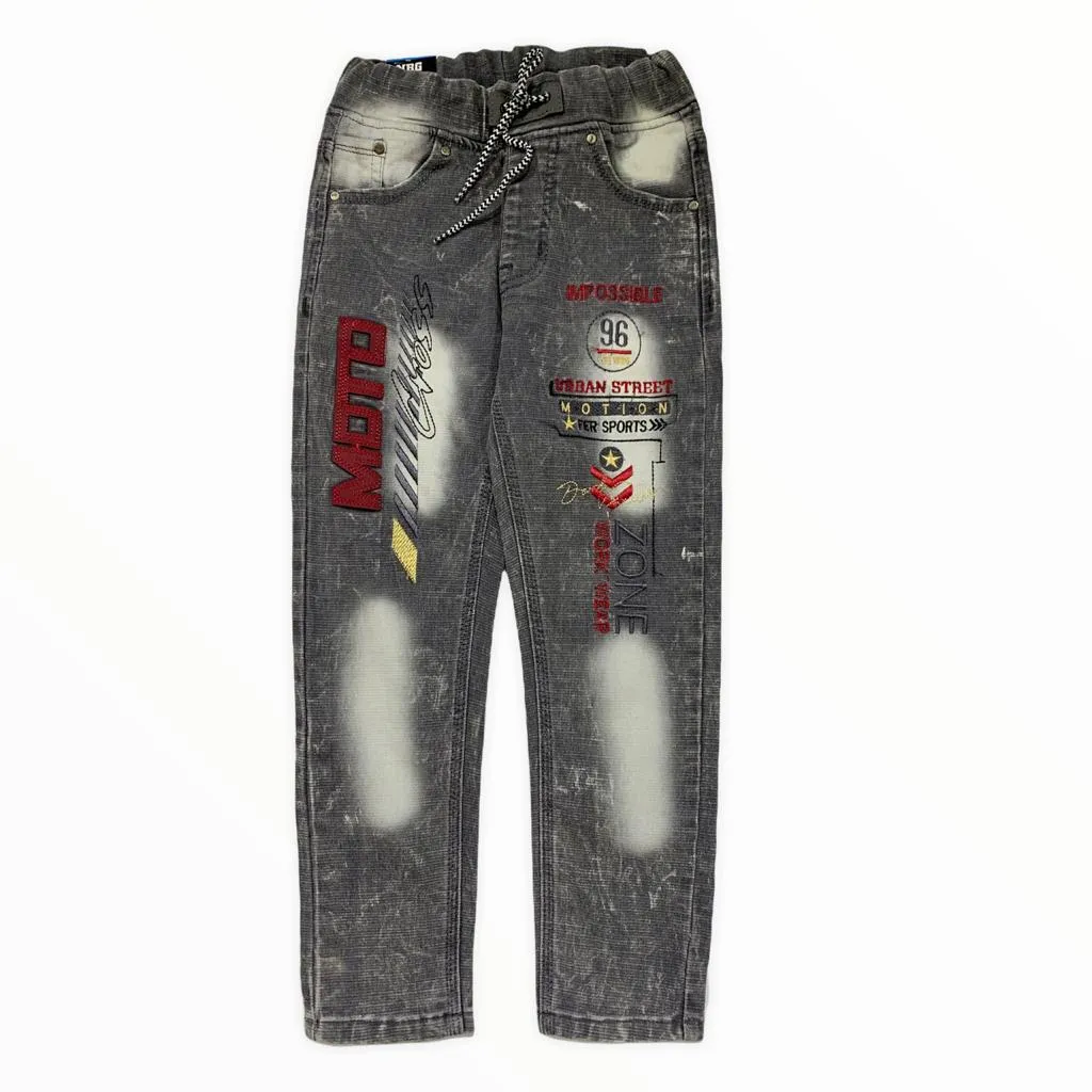 Imported Baby Boy Stylish Pant In Light Black Color MOTO