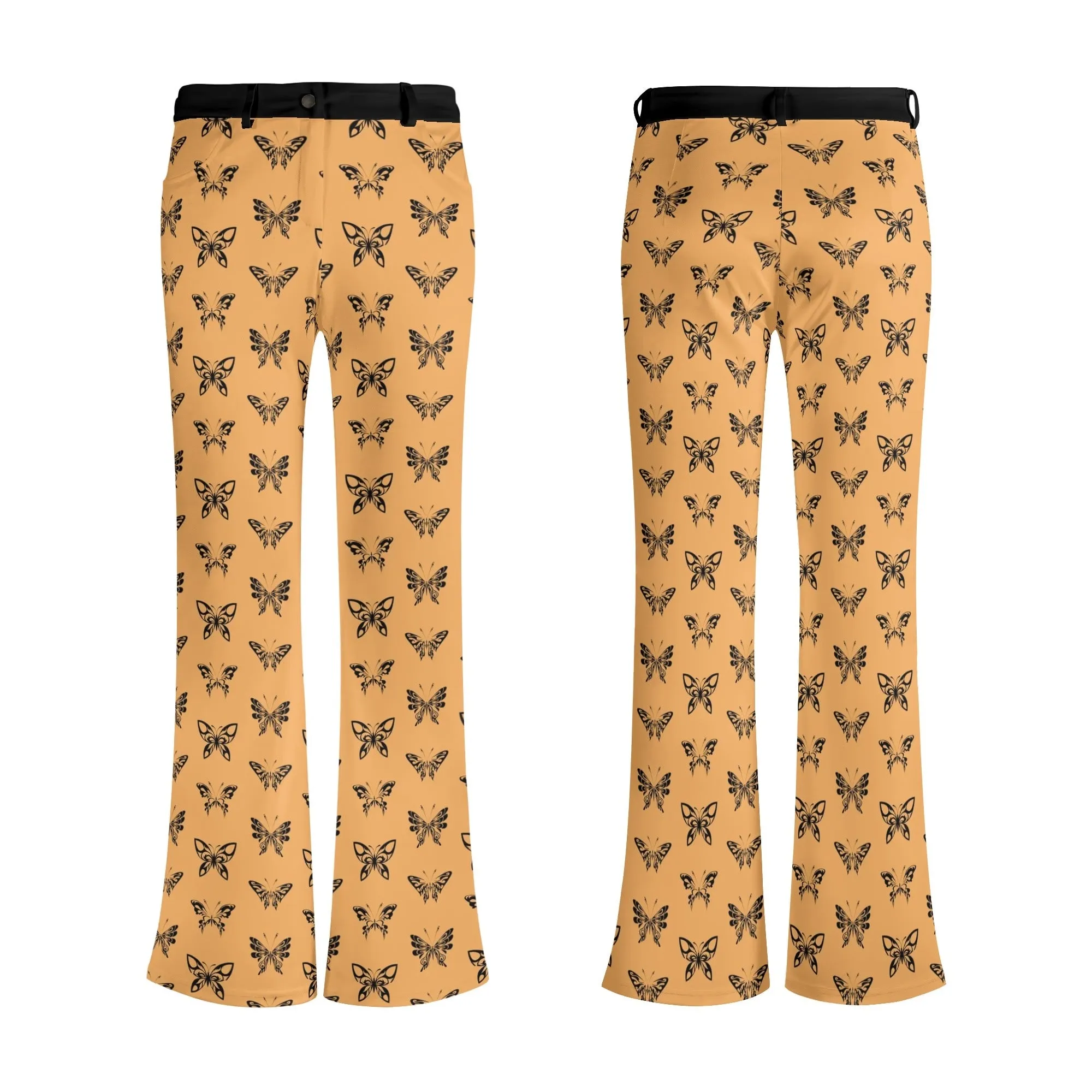 Ink Butterflies Flare Pants