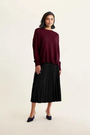 Iris Cashmere Crew Sweater In Endless Passion