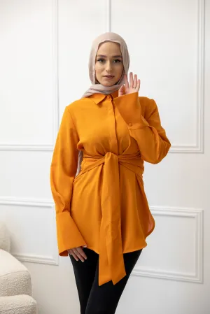 Kulture Tie Waist Shirt