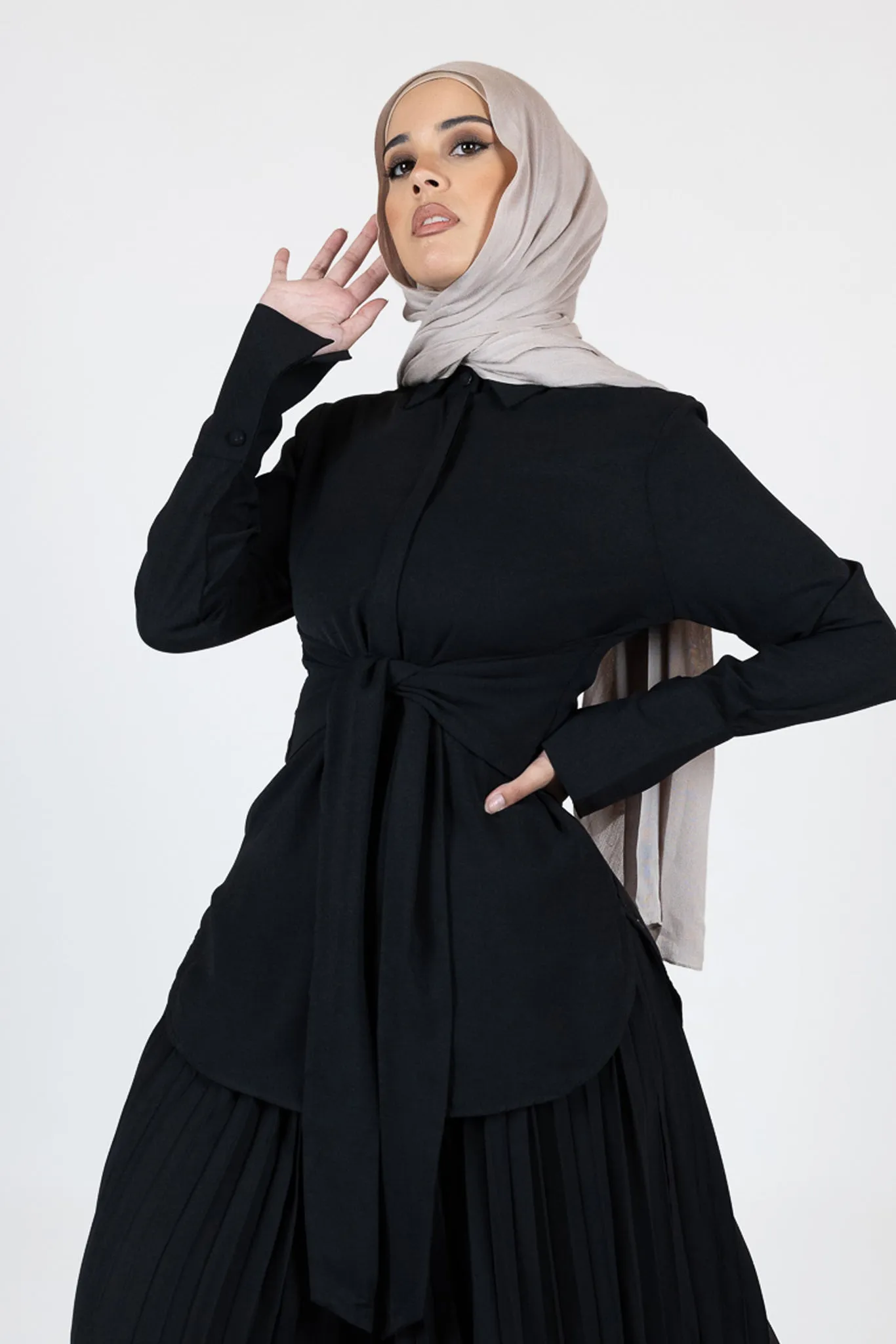 Kulture Tie Waist Shirt