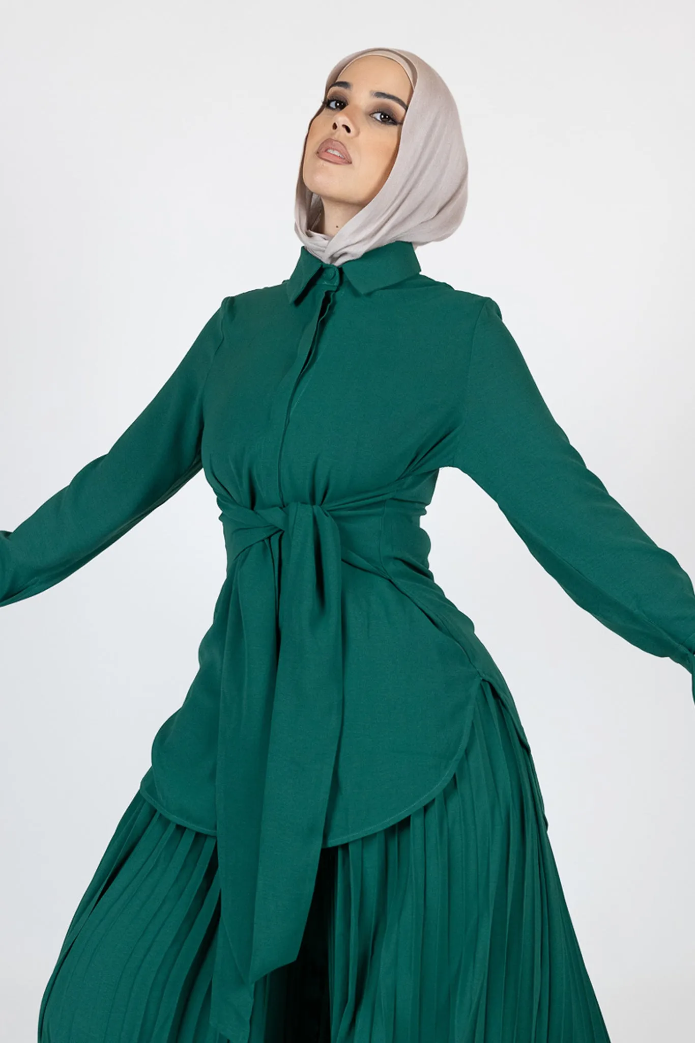 Kulture Tie Waist Shirt