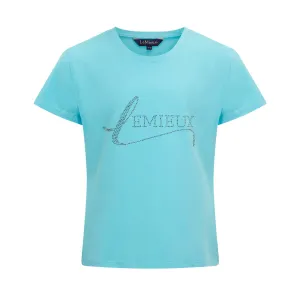 Lemieux Young Rider Diamante T-Shirt - Azure