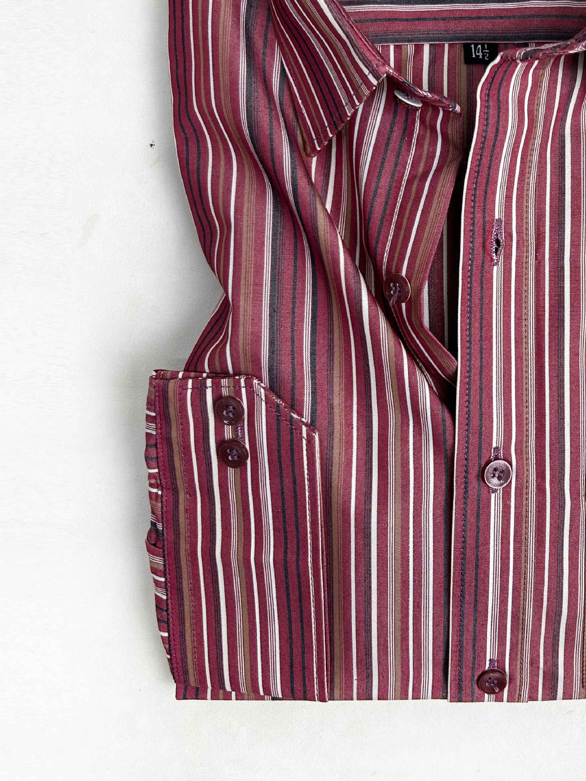 Maroon Lines Formal Dress Shirt For Men AN MFS110