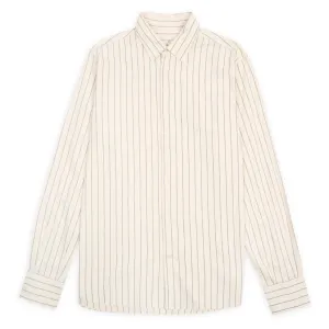 Matte Shirt - Melange Grey Stripe
