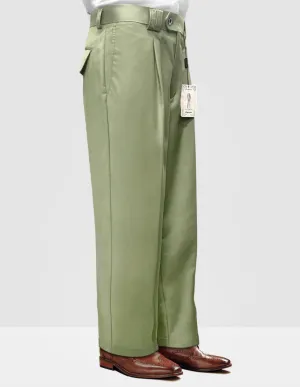 Men's Dress Pants Wide Leg 150's Italian Wool | Applegreen | WP-100