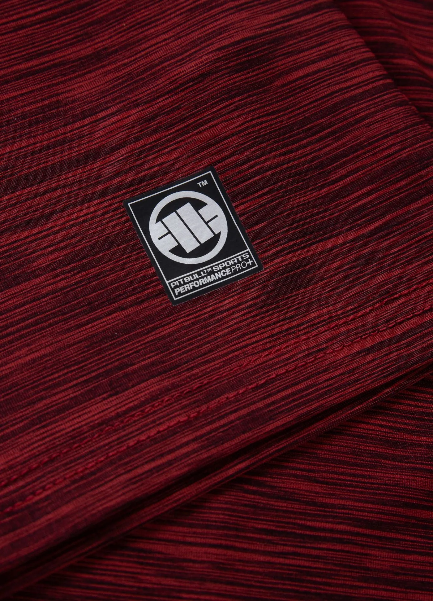 Men's T-Shirt Casual Sport Small Logo - Burgundy Melange