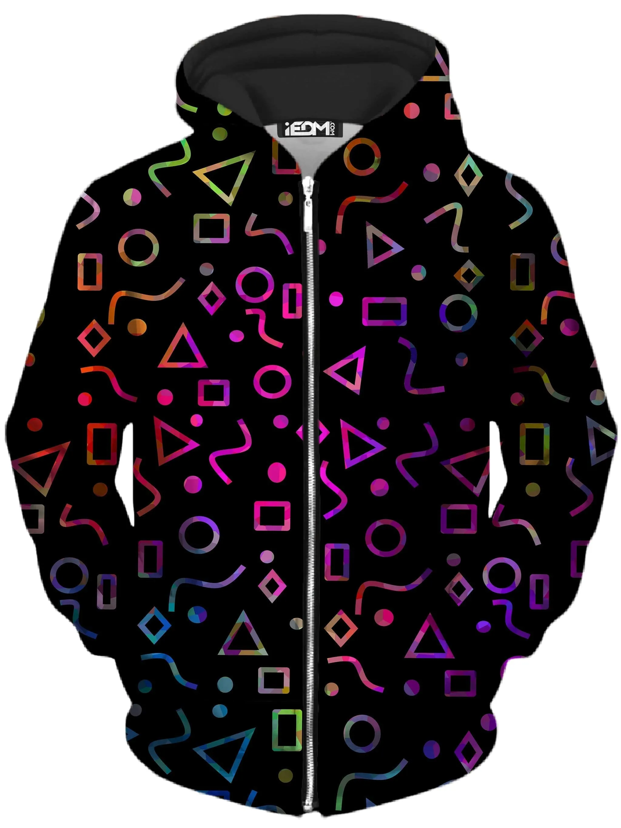 Modern Shapes Zip-Up Hoodie and Joggers Combo