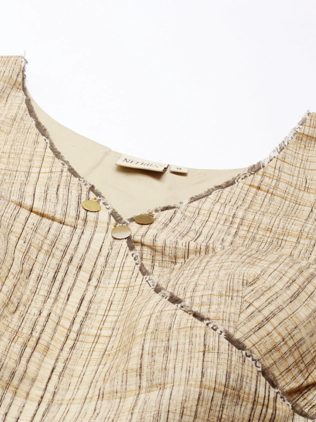 Neerus Conversational Printed Pure Cotton Top With Dhoti Pants
