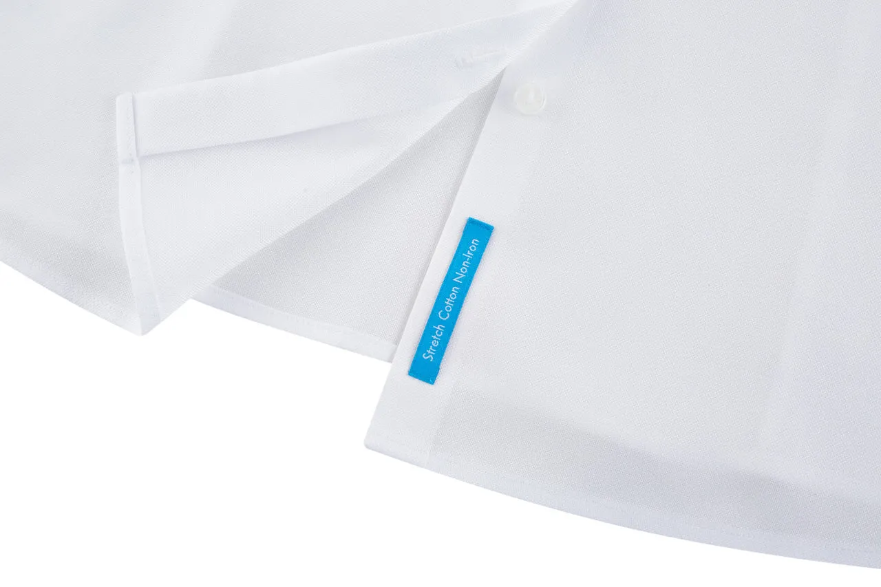 Non-Iron Cotton Stretch Oxford Shirt