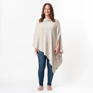 Organic Cotton Poncho in Birch