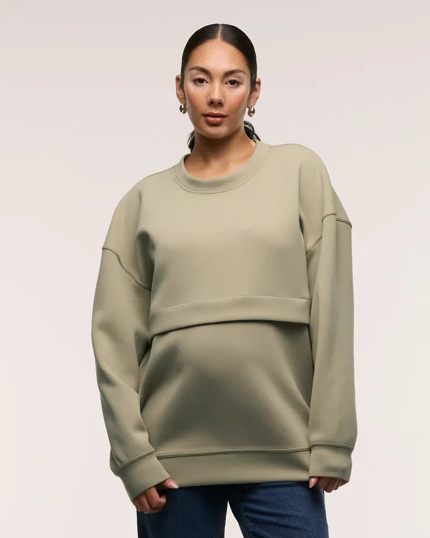 Oversized Feeding Zip Jumper