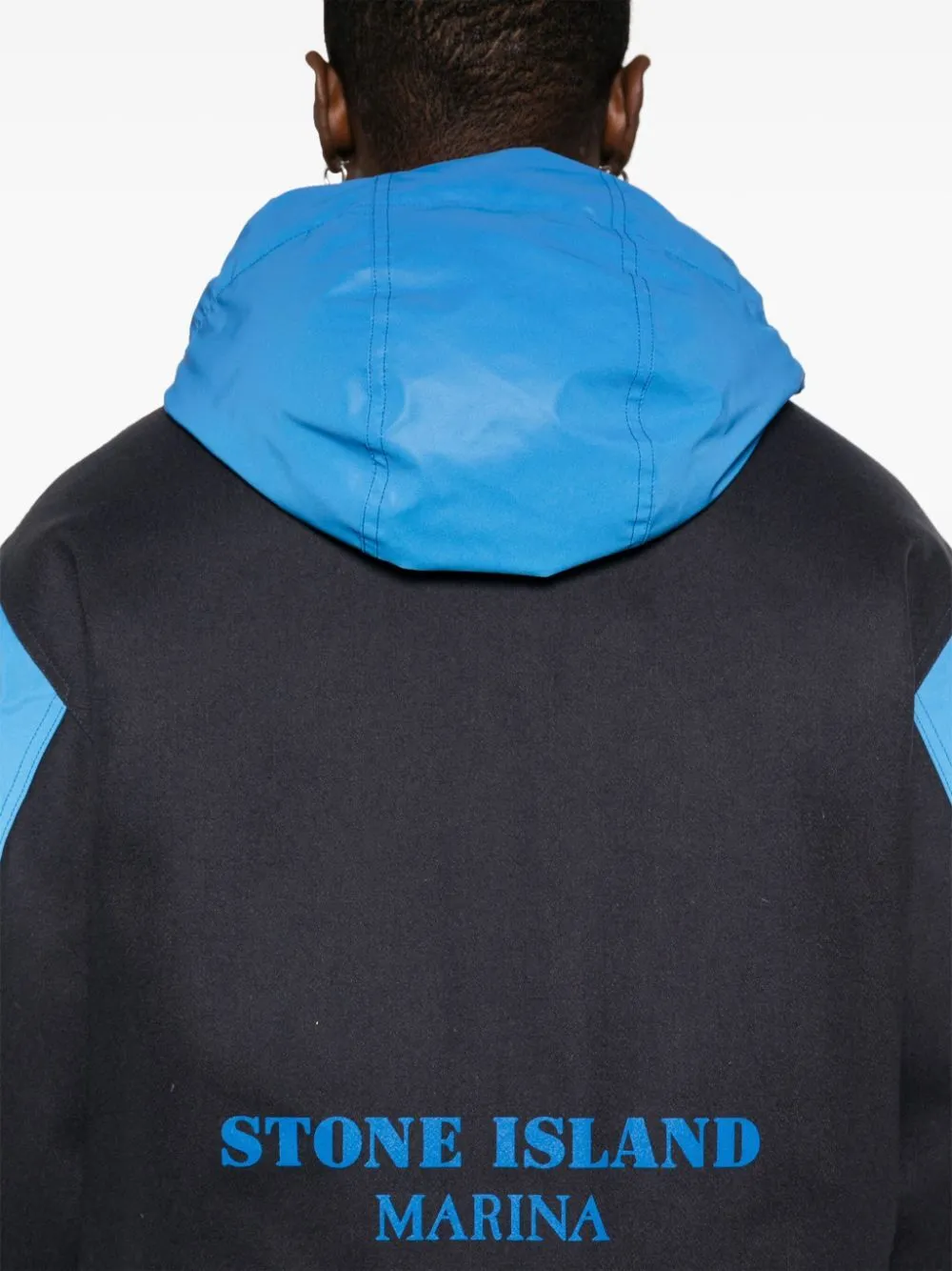 panno resinato with plated reflective_stone island marina