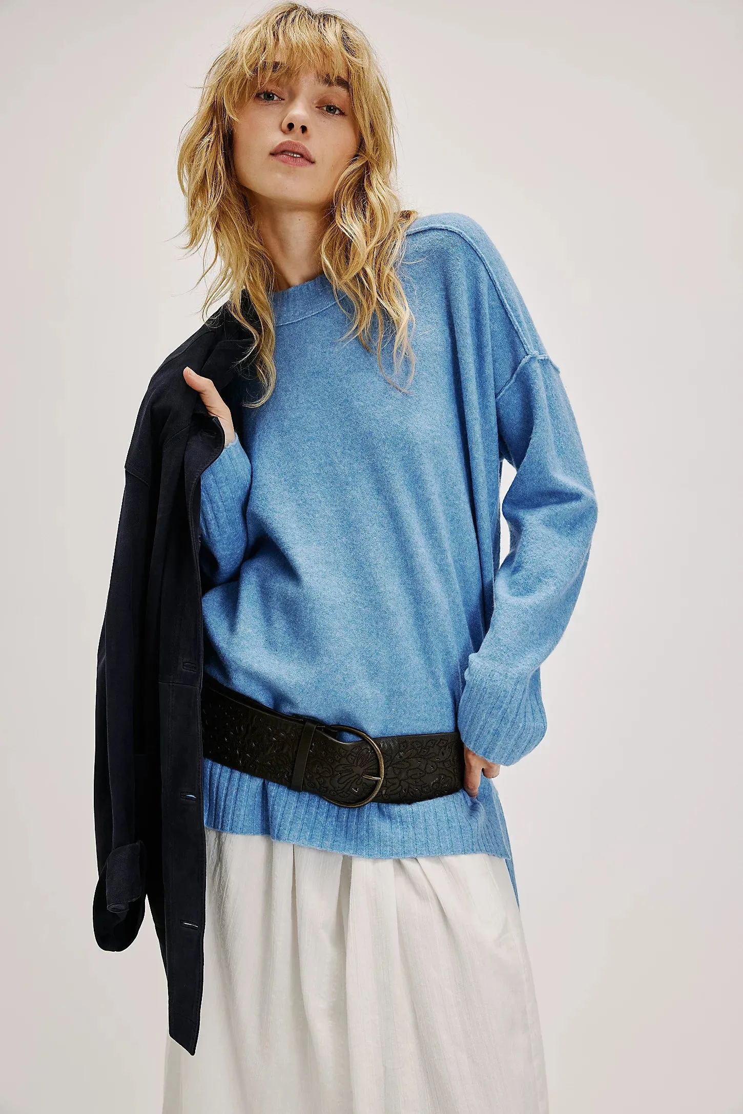 Phoebe Pullover - Waterfall Heather