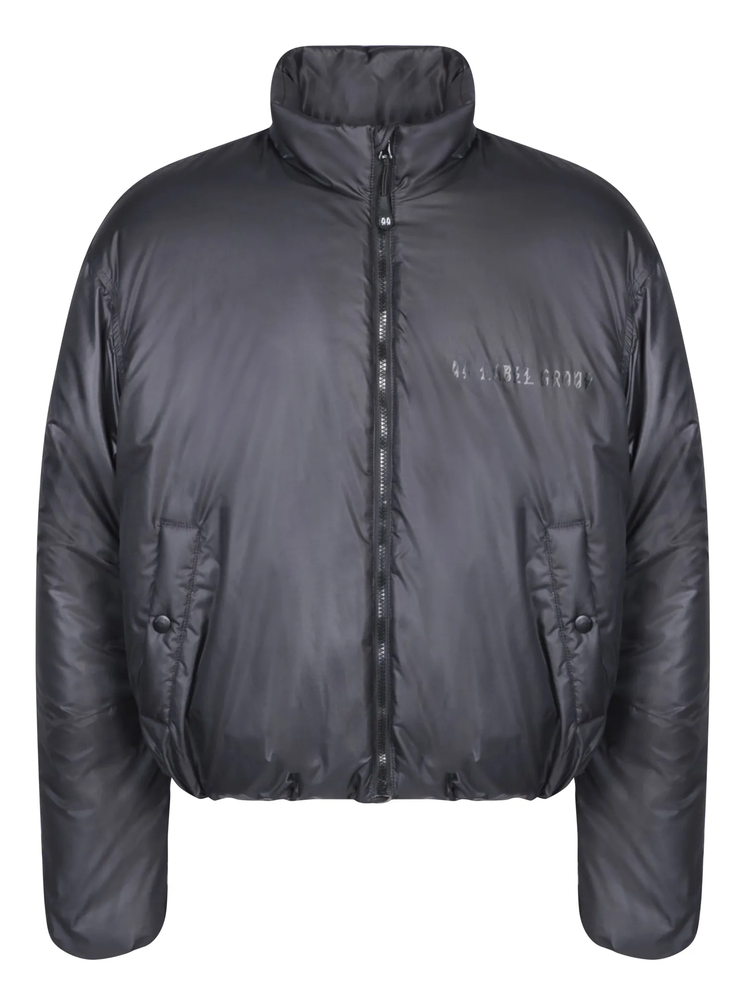 Rear logo black bomber jacket