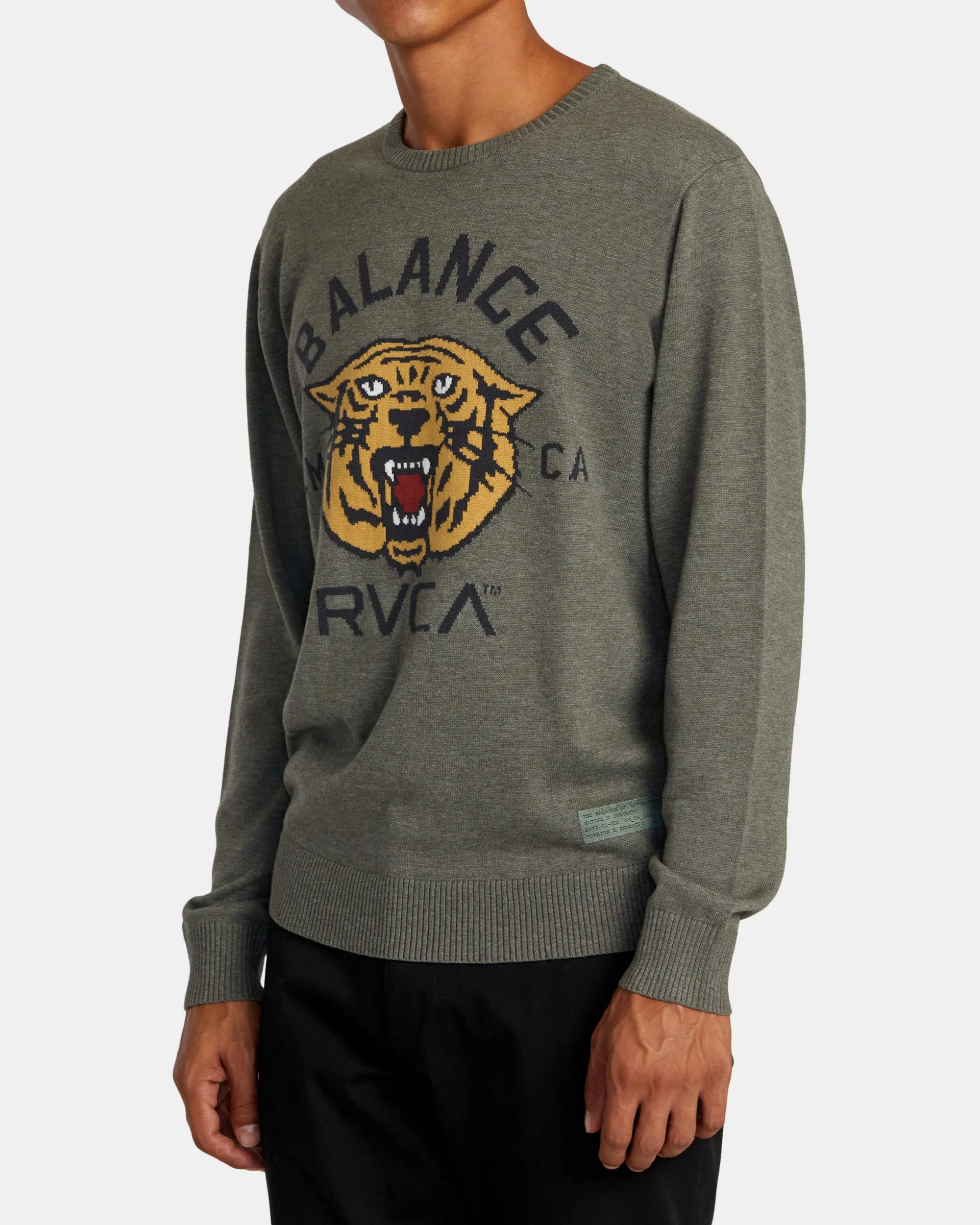 Slowdive Crew Sweater - Sage Leaf