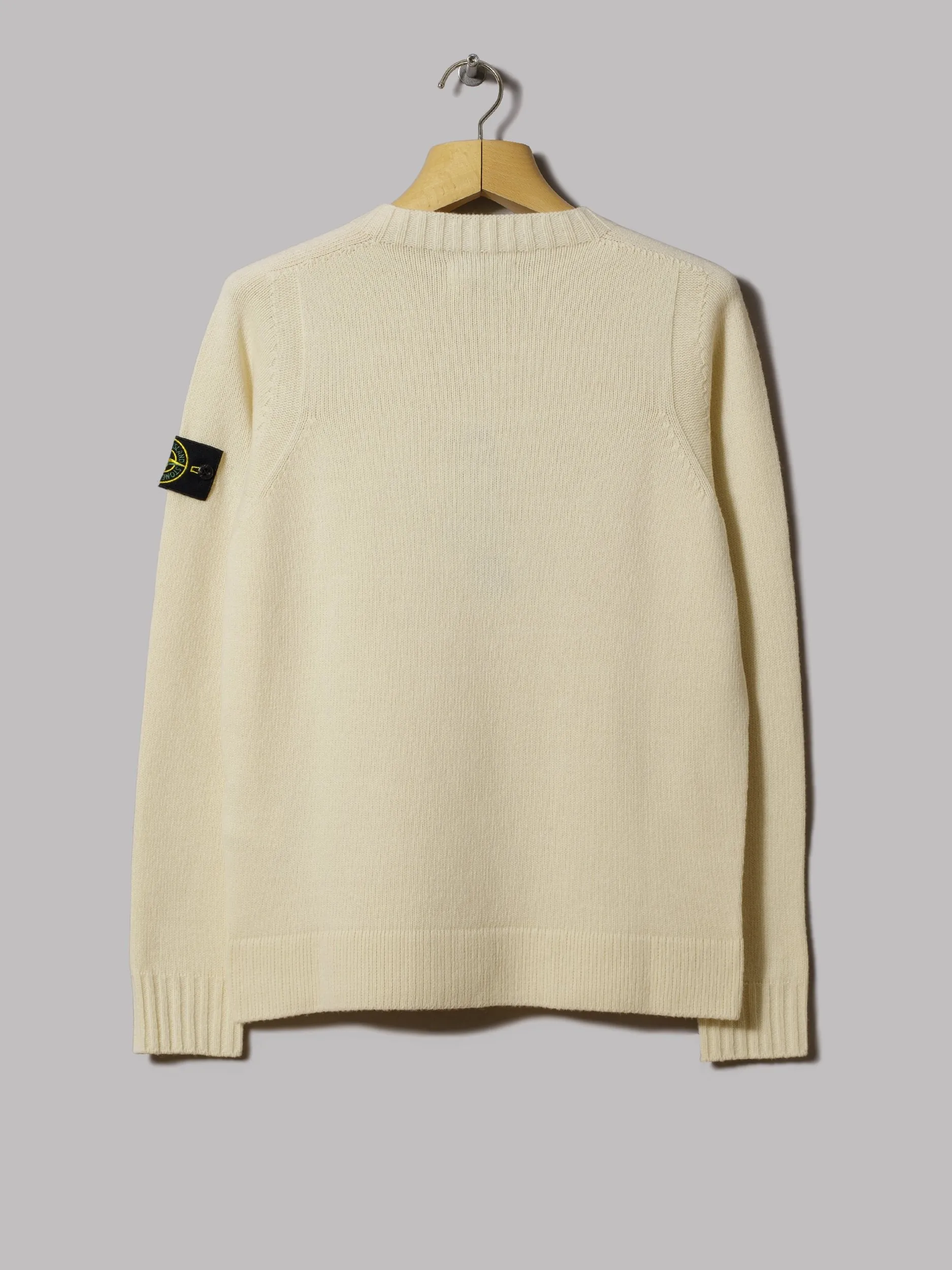 Stone Island Lambswool Crew Knit (Burro)