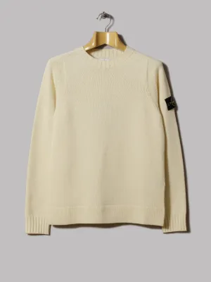 Stone Island Lambswool Crew Knit (Burro)