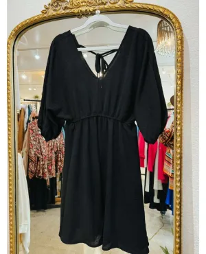 Stretch Vacay Mini Dress Black