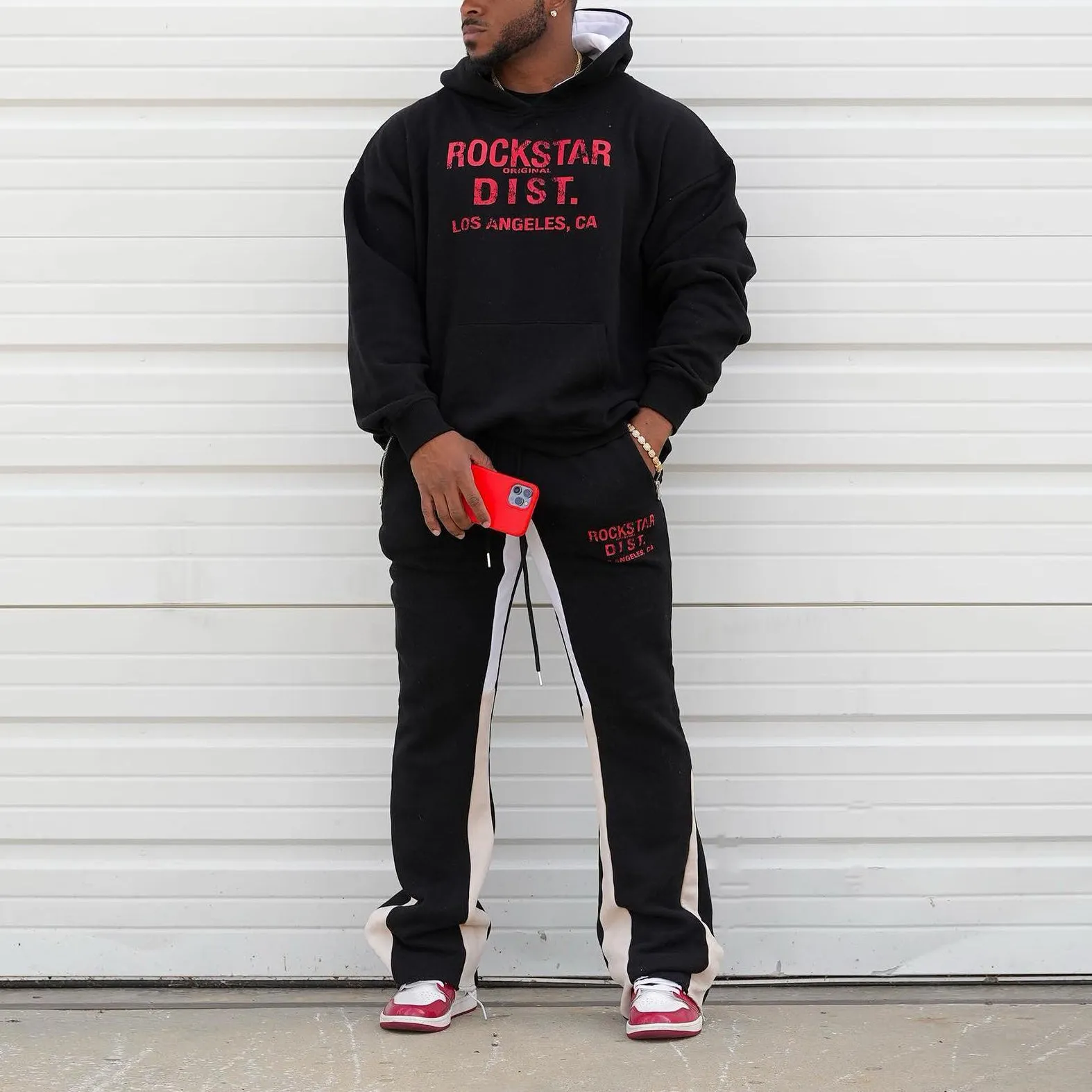 Stylish preppy monogram hoodie set