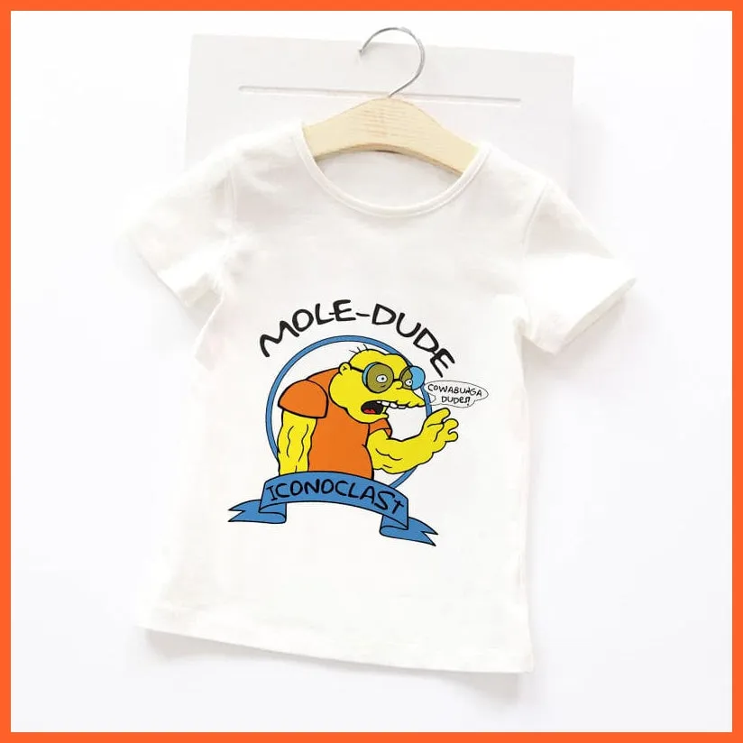 Summer Cartoon Animals Baby Kids T-Shirt | Cute Short Sleeve Printed Toddler Tee