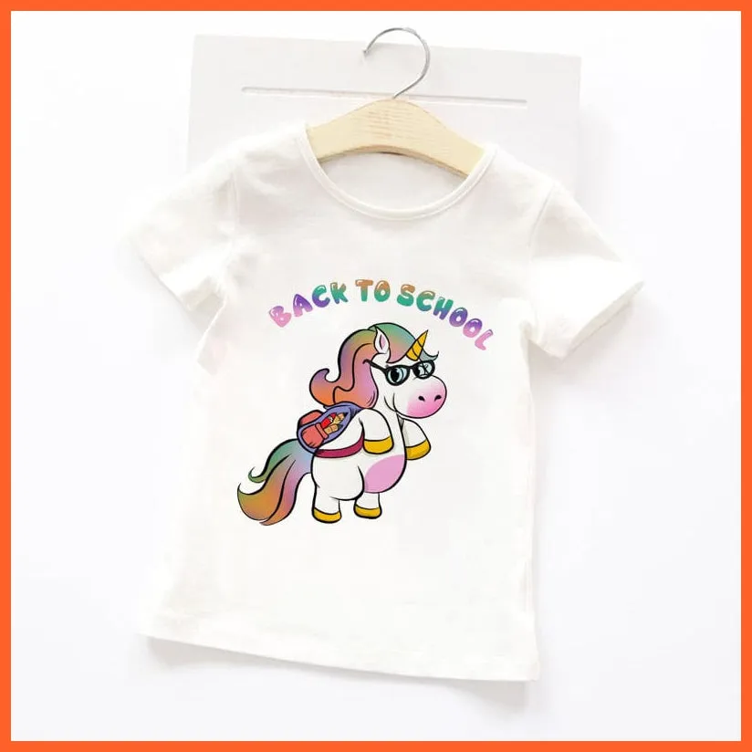 Summer Cartoon Animals Baby Kids T-Shirt | Cute Short Sleeve Printed Toddler Tee
