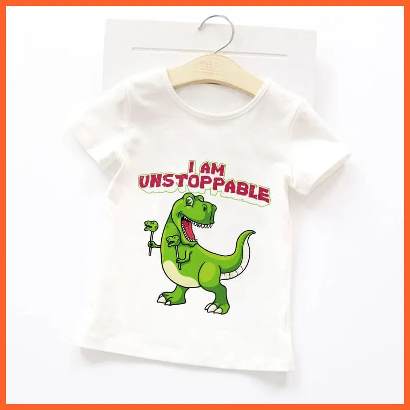 Summer Cartoon Animals Baby Kids T-Shirt | Cute Short Sleeve Printed Toddler Tee