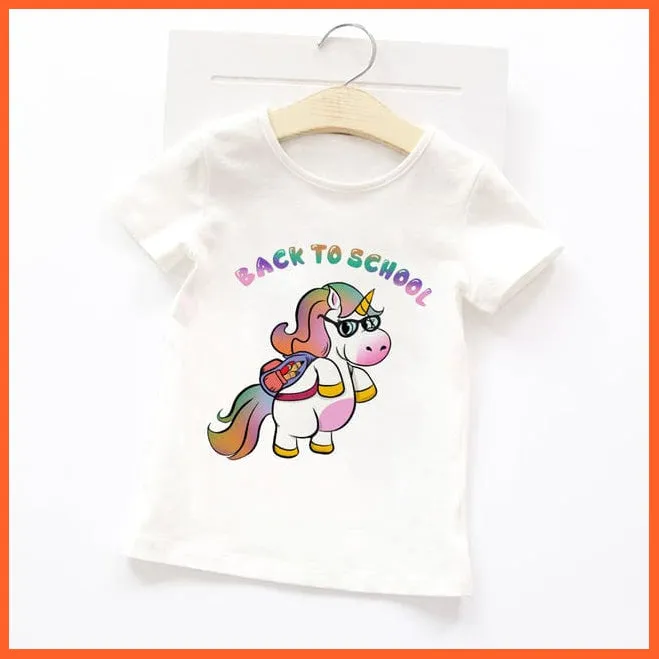 Summer Cartoon Animals Baby Kids T-Shirt | Cute Short Sleeve Printed Toddler Tee