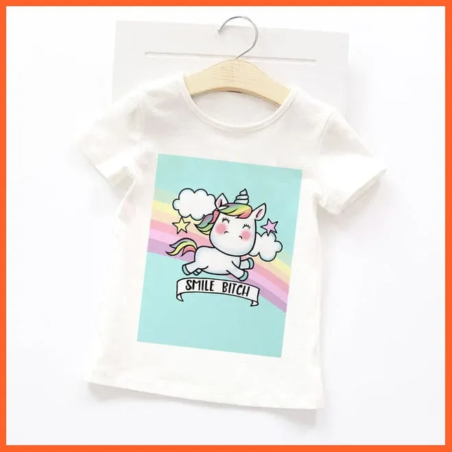 Summer Cartoon Animals Baby Kids T-Shirt | Cute Short Sleeve Printed Toddler Tee