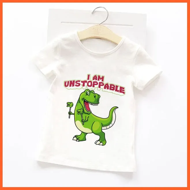 Summer Cartoon Animals Baby Kids T-Shirt | Cute Short Sleeve Printed Toddler Tee