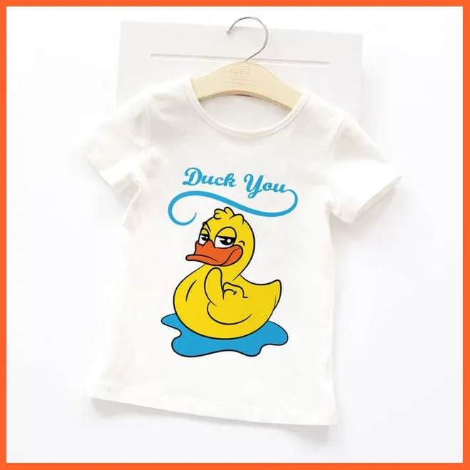 Summer Cartoon Animals Baby Kids T-Shirt | Cute Short Sleeve Printed Toddler Tee