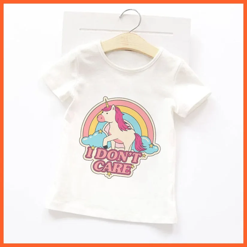 Summer Cartoon Animals Baby Kids T-Shirt | Cute Short Sleeve Printed Toddler Tee
