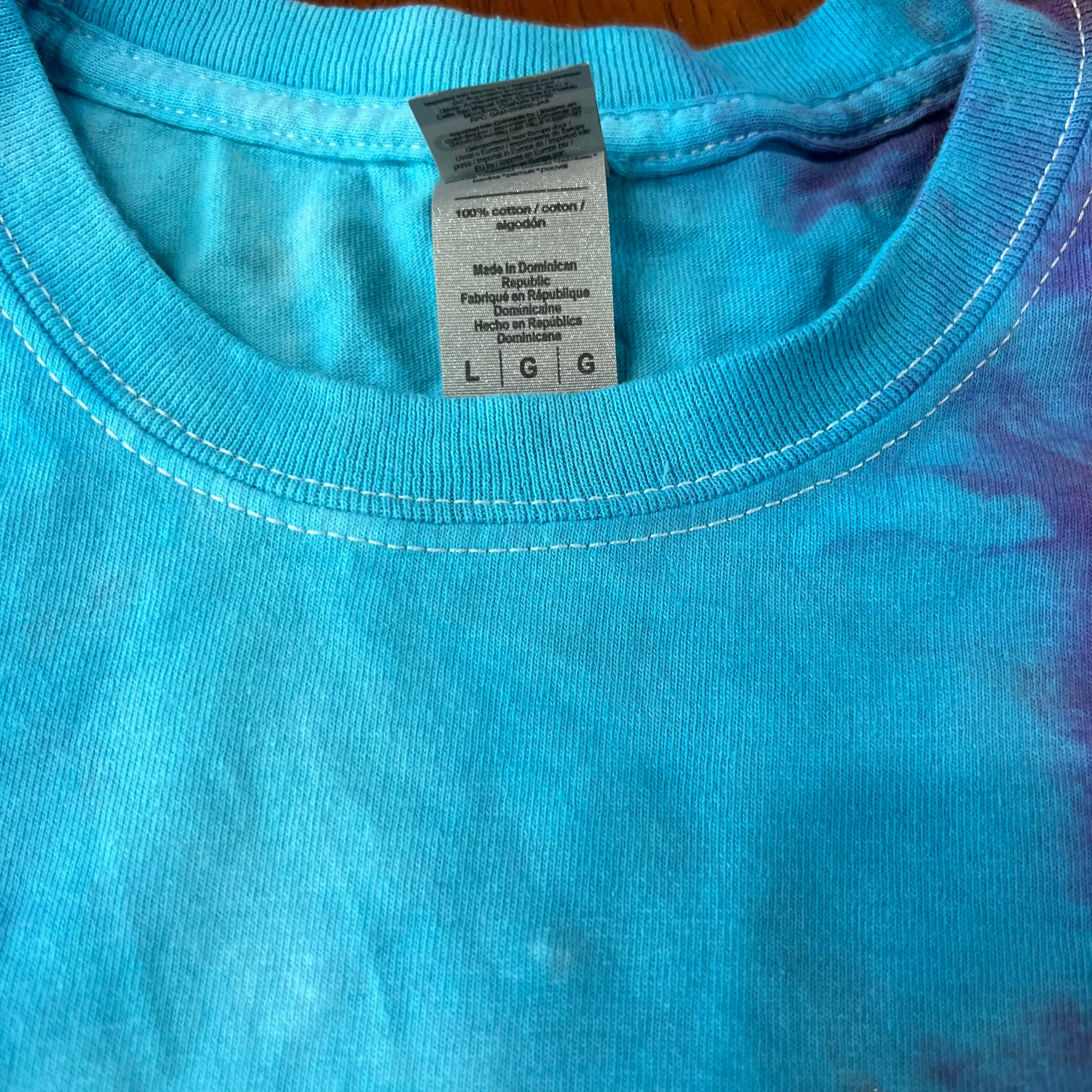 Tie Dyed by Eloise OOAK Adult L shirt