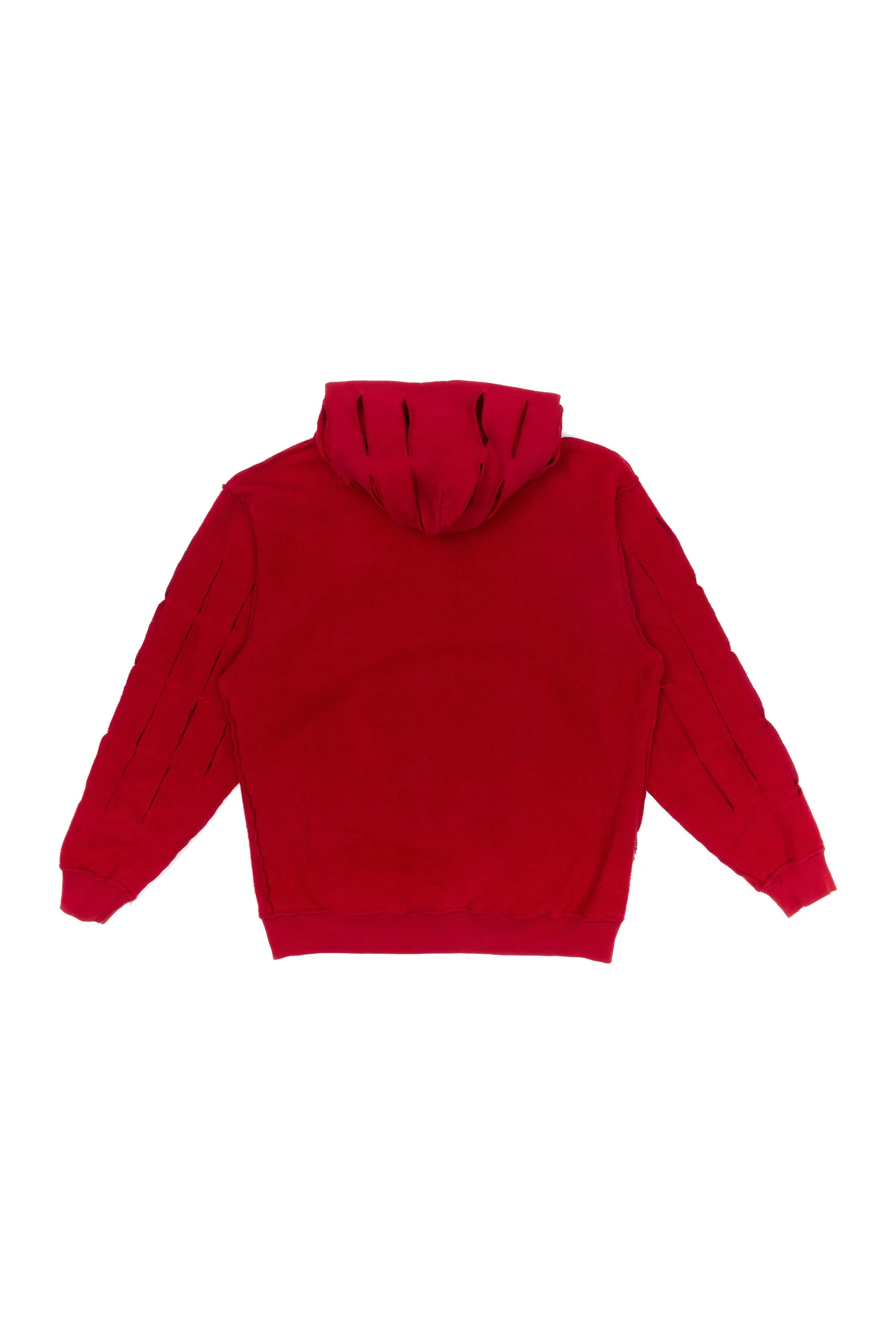 UP CYCLE SLASH HOODIE FIERY RED