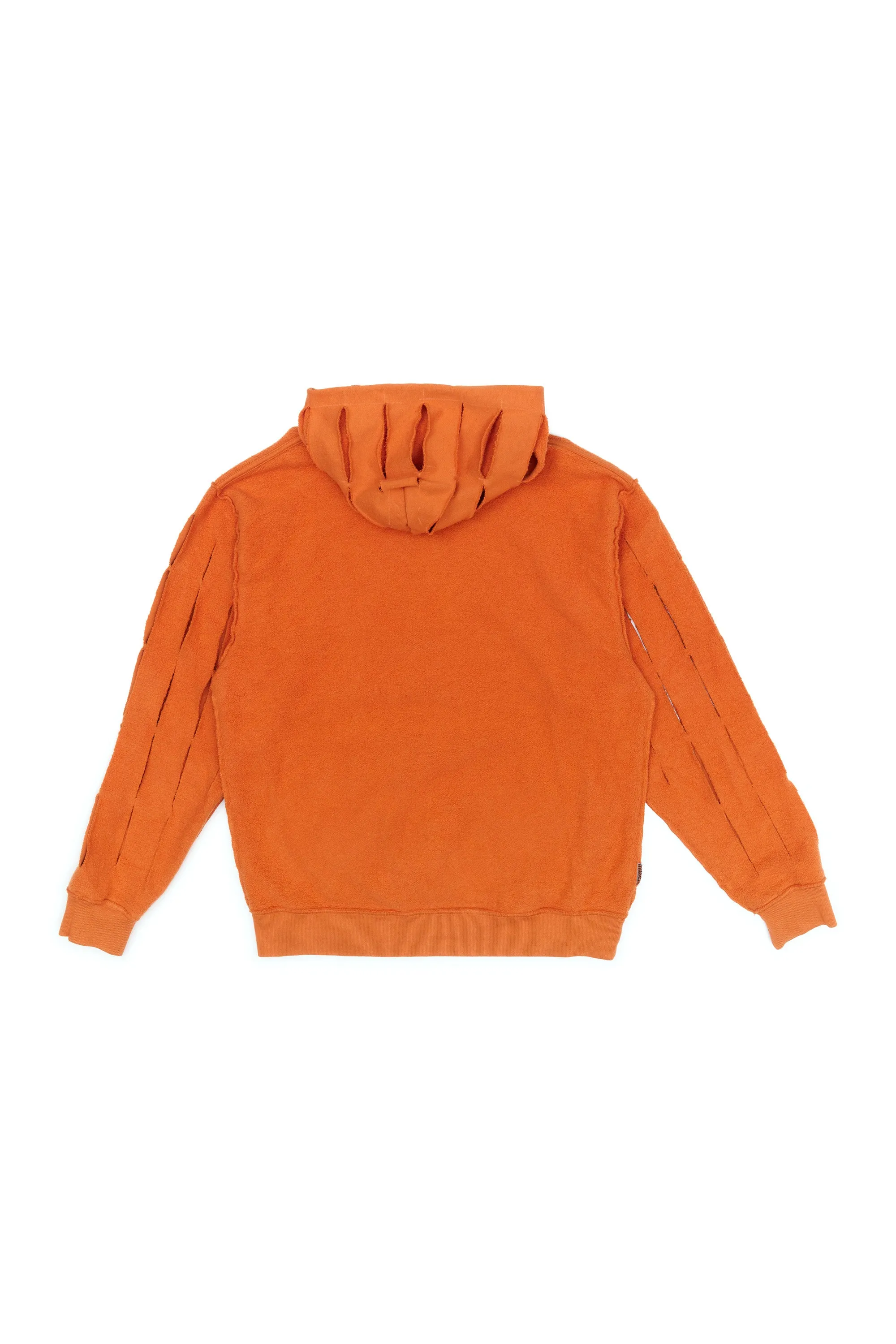 UP CYCLE SLASH HOODIE TANGERINE