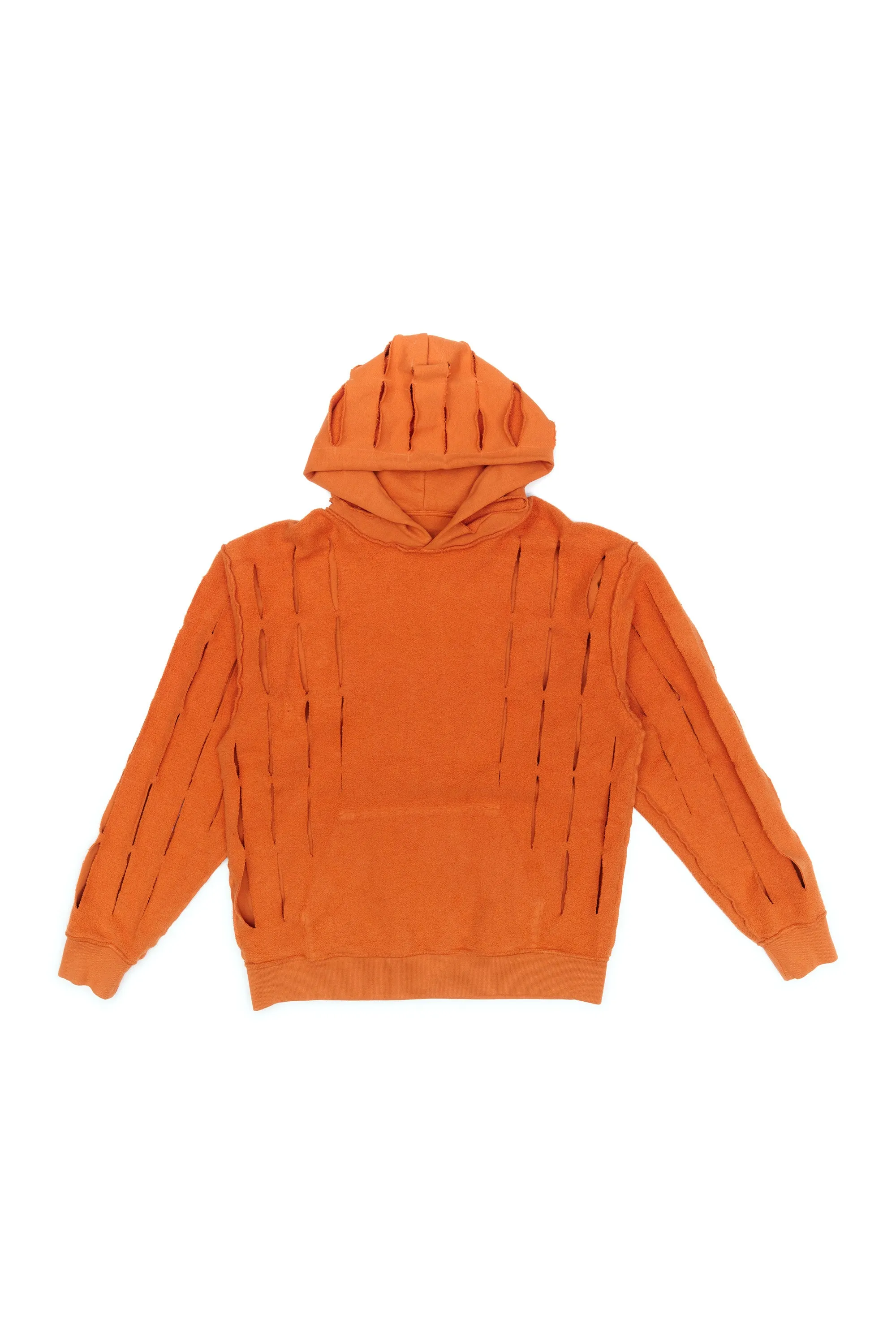 UP CYCLE SLASH HOODIE TANGERINE