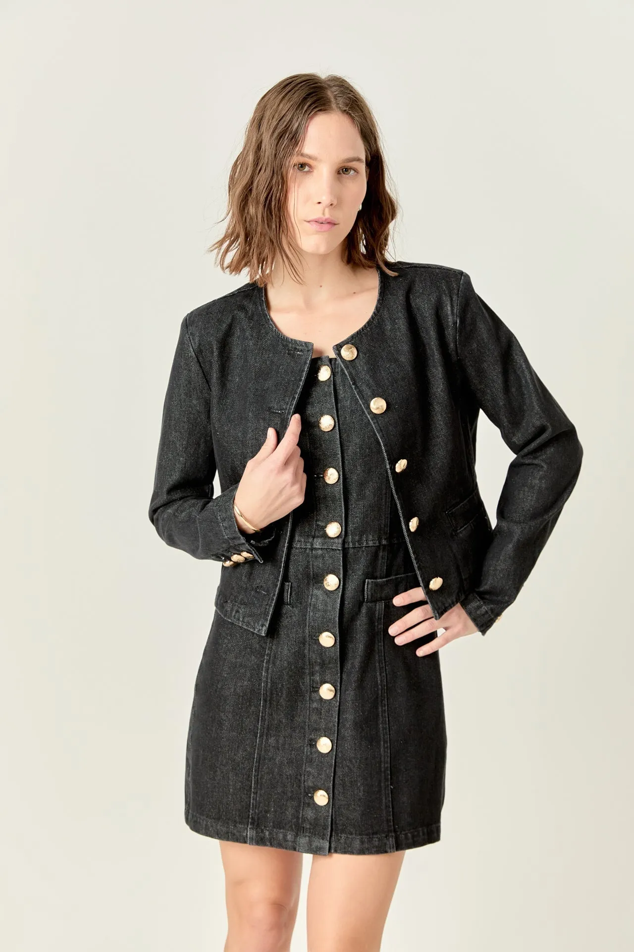 Vivienne Cropped Denim Jacket