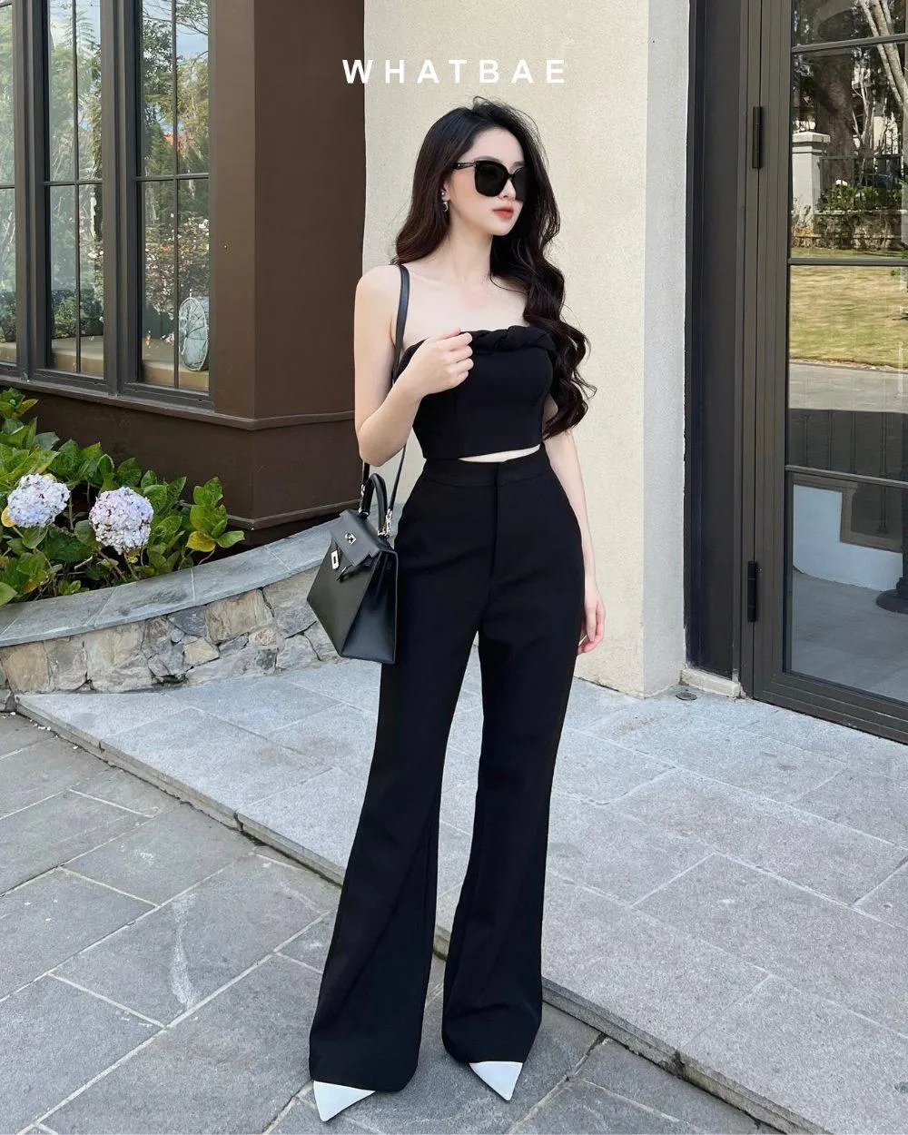 WhatBae Tube Top &amp; Long Pants Set