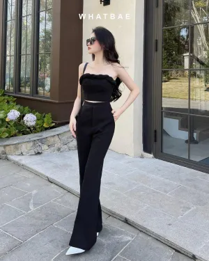 WhatBae Tube Top &amp; Long Pants Set