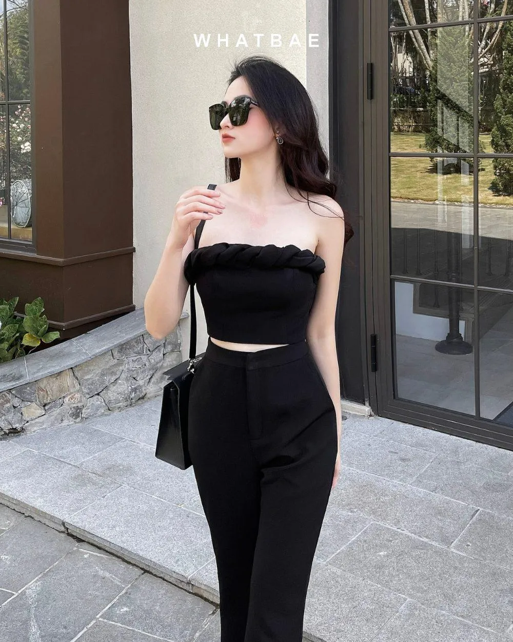 WhatBae Tube Top &amp; Long Pants Set