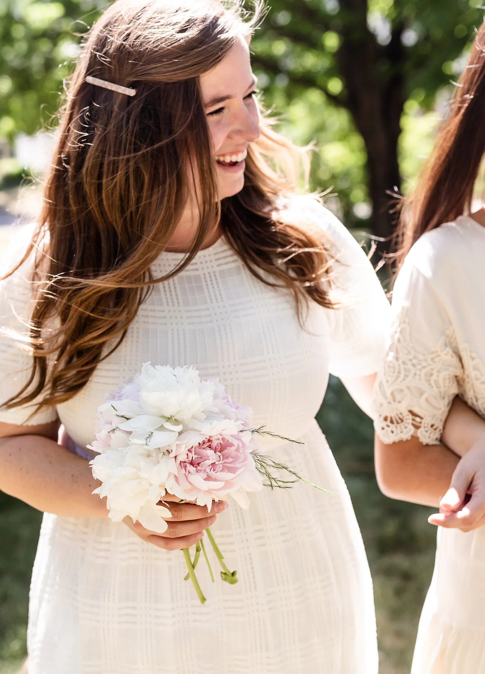 White Overlay Midi Dress - FINAL SALE