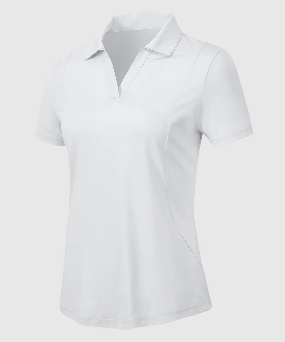 Women's High Elastic V-neck Short Sleeves