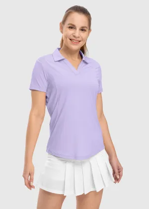 Women's High Elastic V-neck Short Sleeves