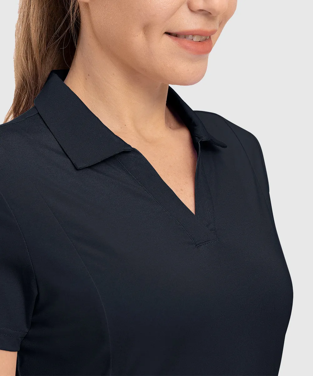 Women's High Elastic V-neck Short Sleeves