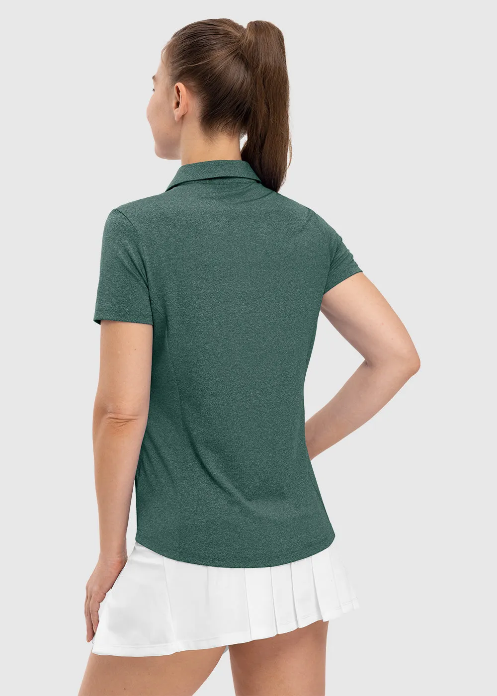 Women's High Elastic V-neck Short Sleeves